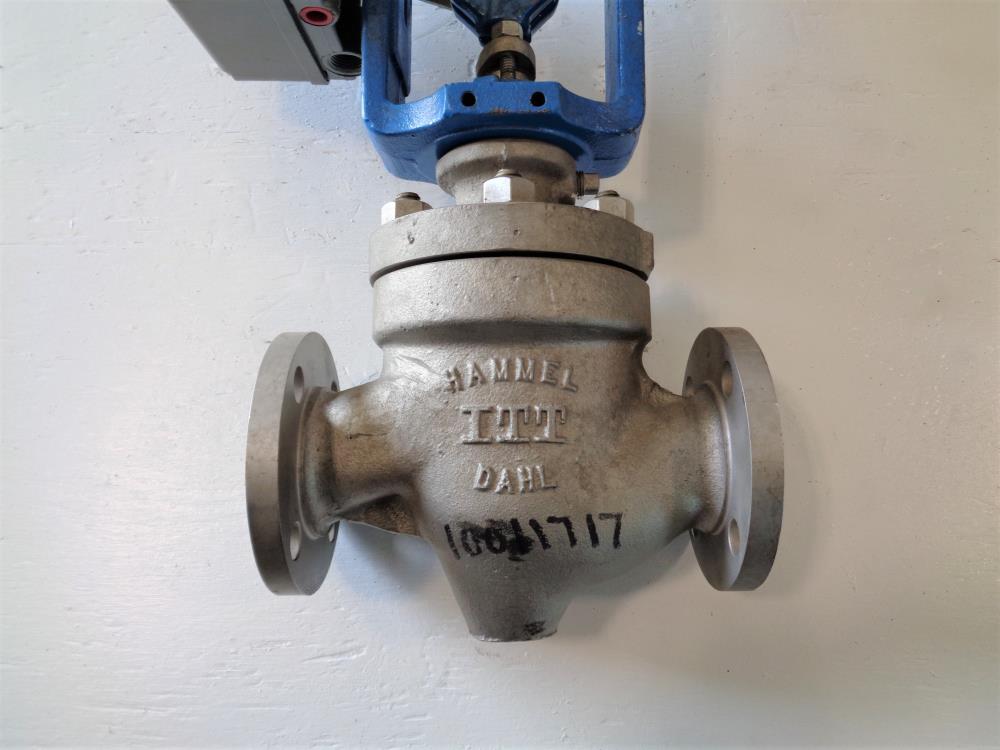 Hammel Dahl 1-1/2" 150# CF8M Control Valve 500HGE32ECAGZ w/ Actuator